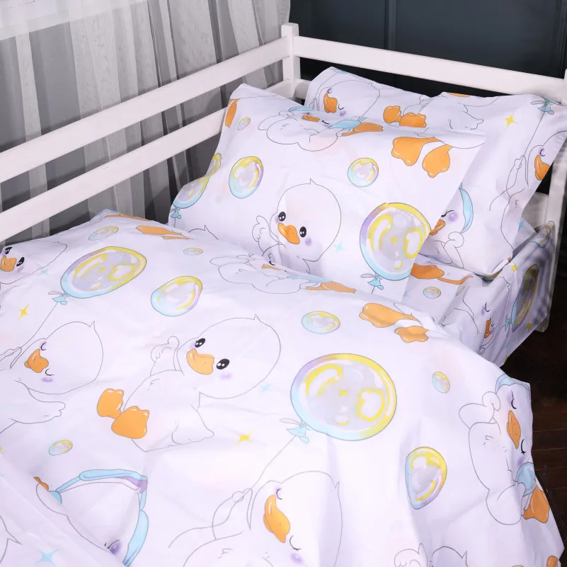 Комплект постільної білизни Бязь Kids Time 17-0895 Baby Ducks white