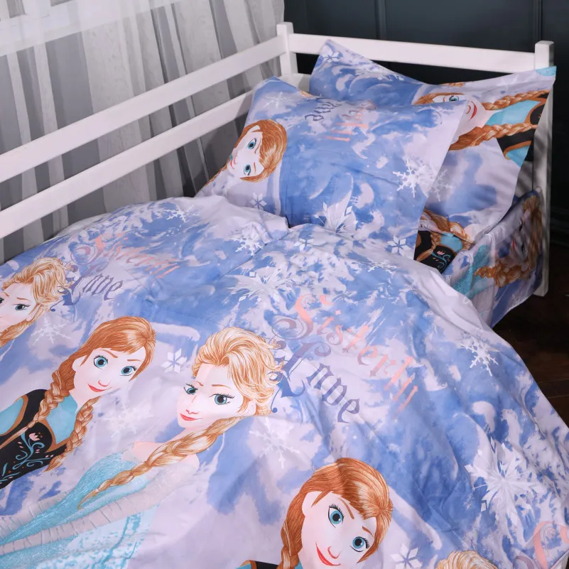 Пододеяльник  Бязь 17-0893 Frozen Elsa & Anna - 2