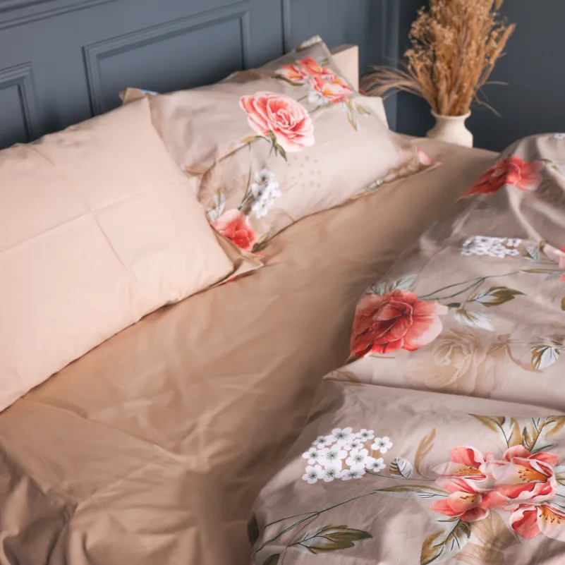 Наволочка Сатин 22-1443 Floral Olive Harmony - 2