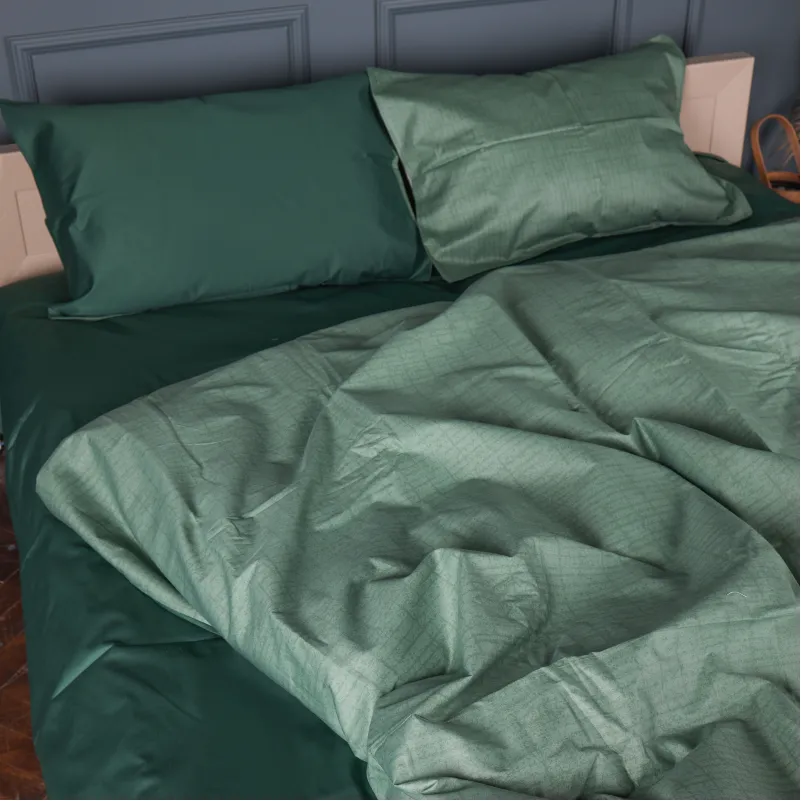 Наволочка Сатин 22-1445 Green Marble - 2