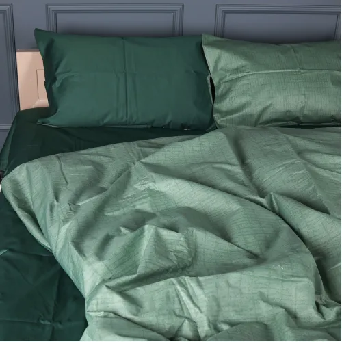 Наволочка Сатин 22-1445 Green Marble - 2