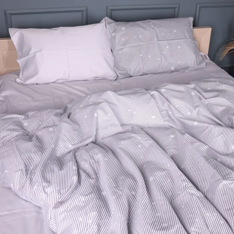 Наволочка Сатин 22-1437 Minimal Gray Hearts - 4