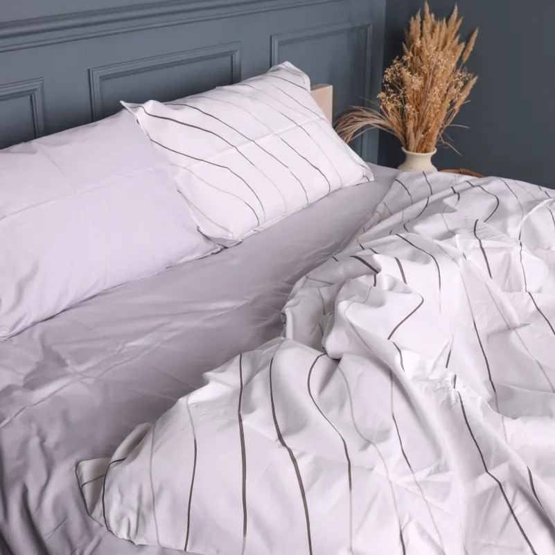 Наволочка Сатин 22-1436 Gray Line - 3