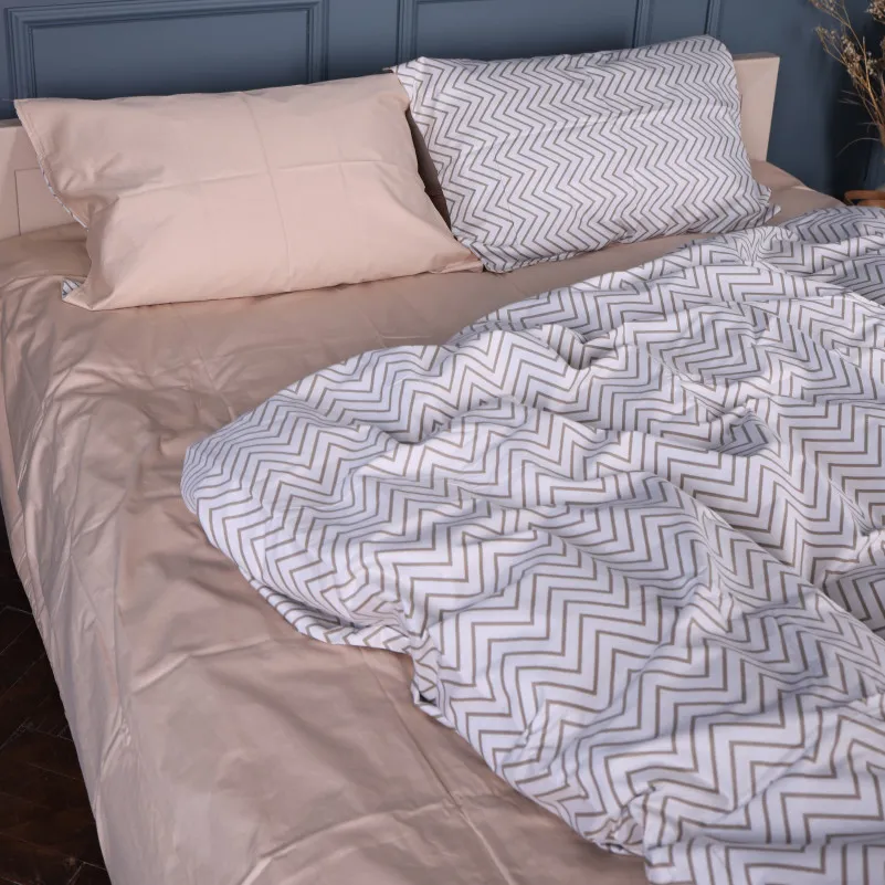 Пододеяльник Сатин 22-1452 Gold Geometry - 3