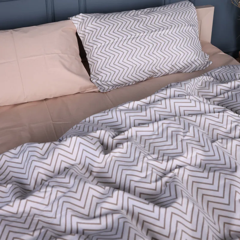 Пододеяльник Сатин 22-1452 Gold Geometry - 2