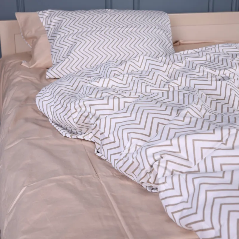 Наволочка Сатин 22-1452 Gold Geometry - 4