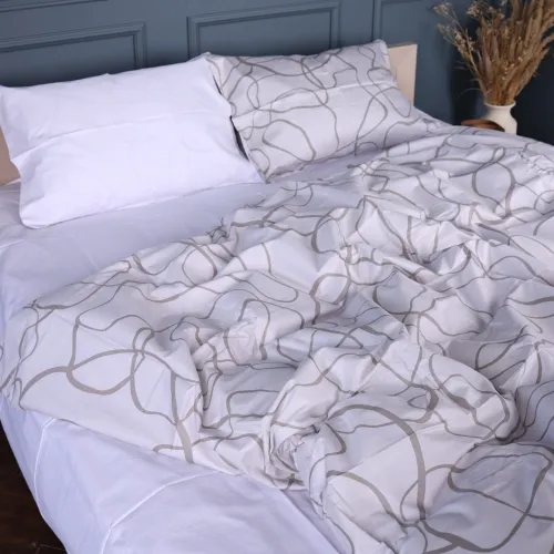 Наволочка Сатин 222-1460 Minimal Lines white