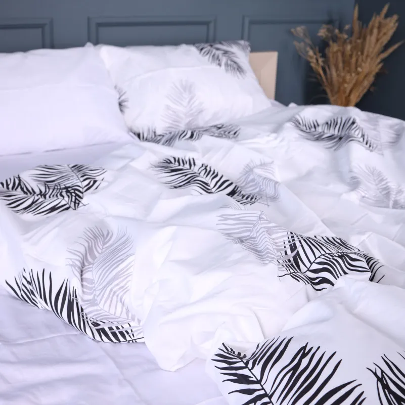 Комплект постільної білизни Сатин 22-1458 Feather Luxe white - 2