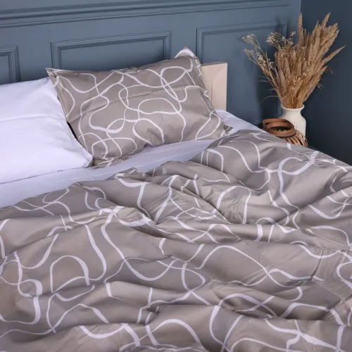 Наволочка Сатин 22-1459 Minimal Lines beige