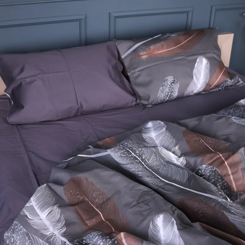 Пододеяльник Сатин 22-1453 Silk Feather gray - 4