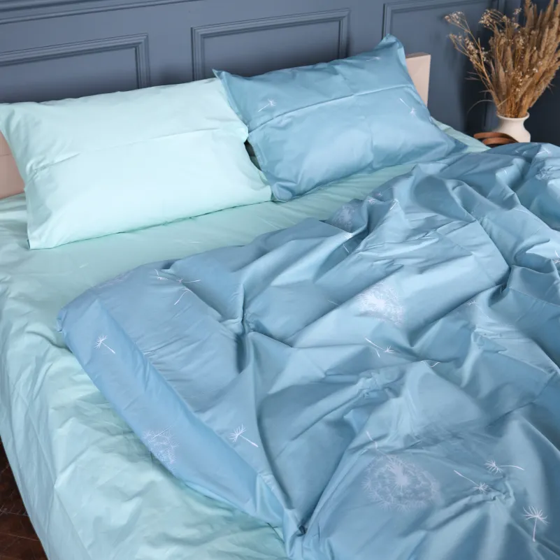 Наволочка Сатин 22-1463 Dandeline blue - 4