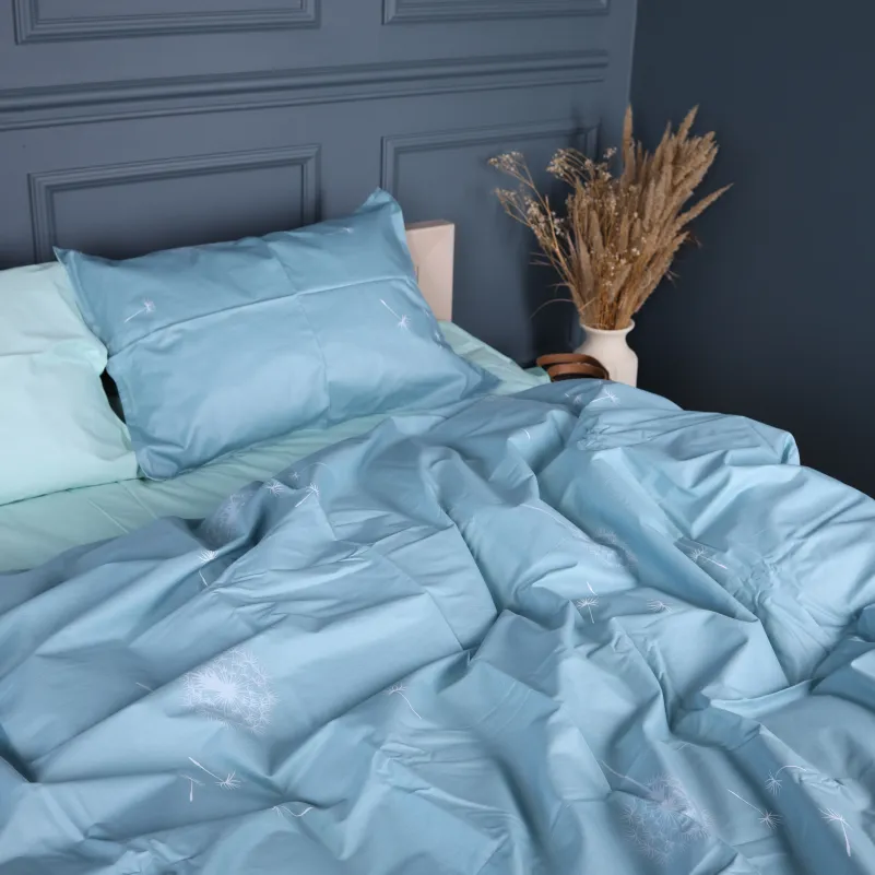 Пододеяльник Сатин 22-1463 Dandeline blue - 4