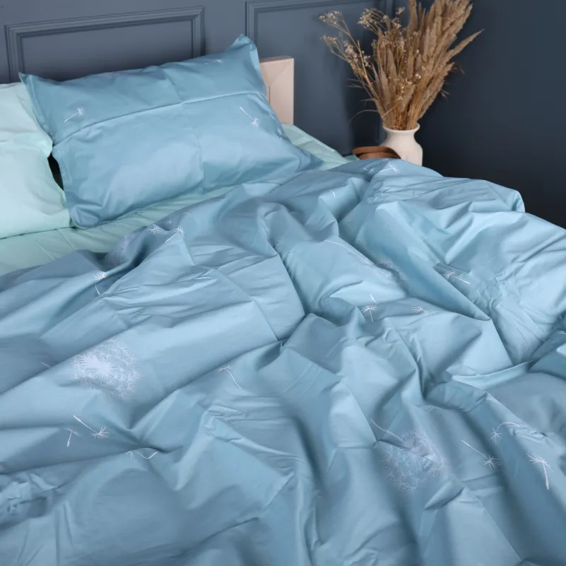 Наволочка Сатин 22-1463 Dandeline blue - 3