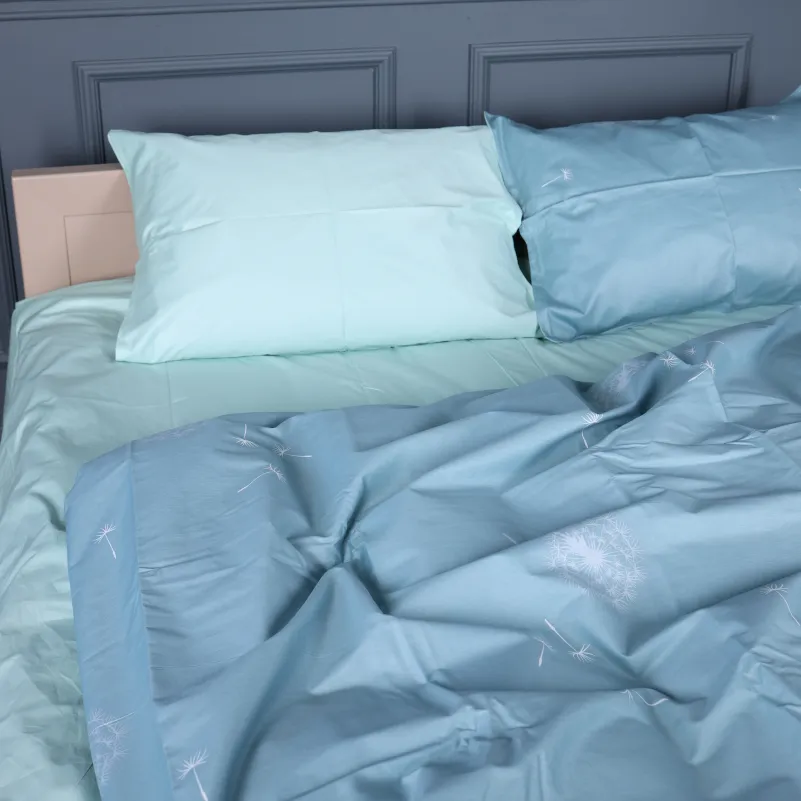 Пододеяльник Сатин 22-1463 Dandeline blue - 5