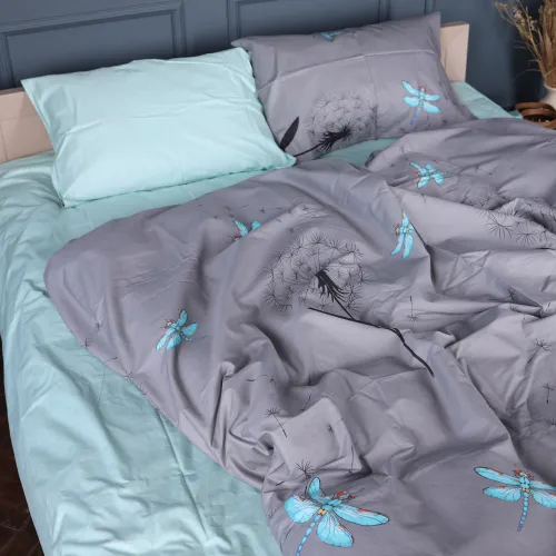 Комплект постільної білизни Сатин 22-1462 Dandeline gray