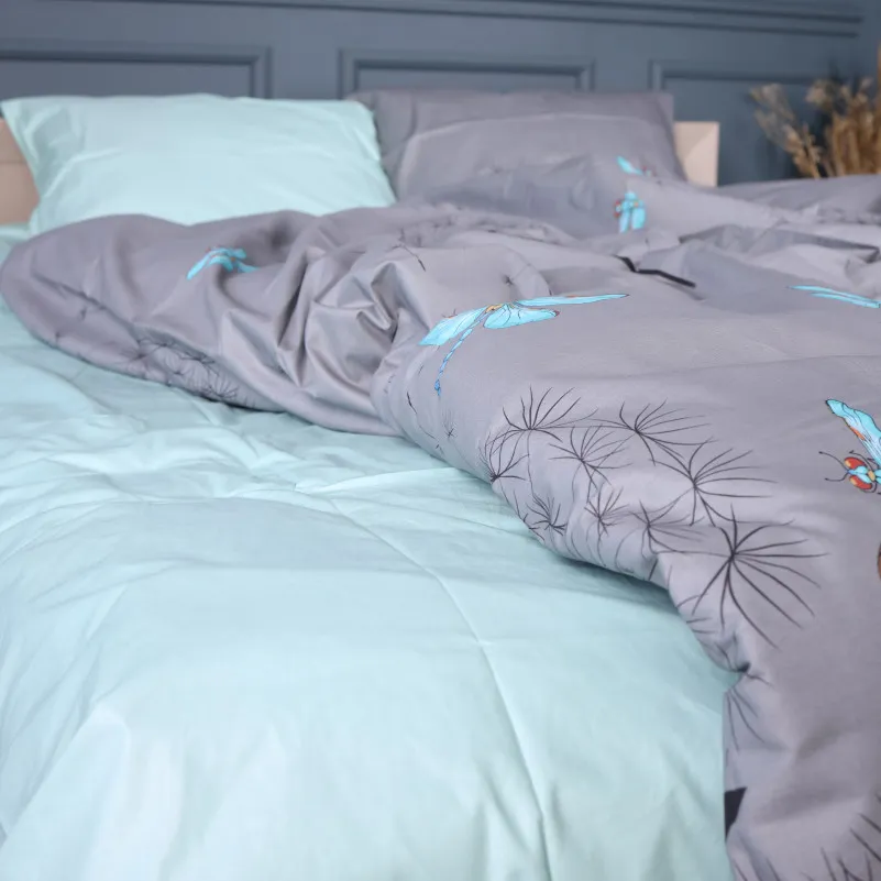 Пододеяльник Сатин 22-1462 Dandeline gray - 4