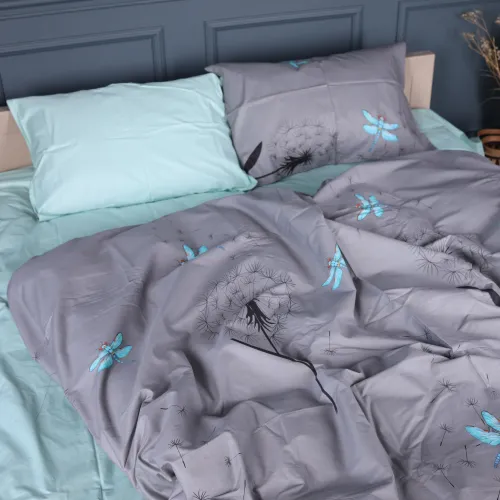 Наволочка Сатин 22-1462 Dandeline gray - 2