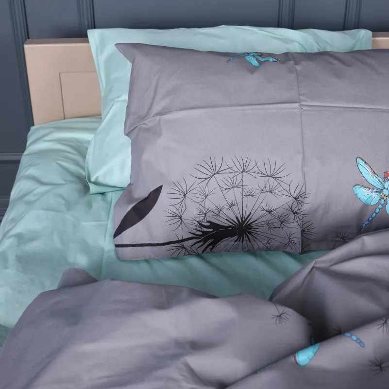 Наволочка Сатин 22-1462 Dandeline gray - 2