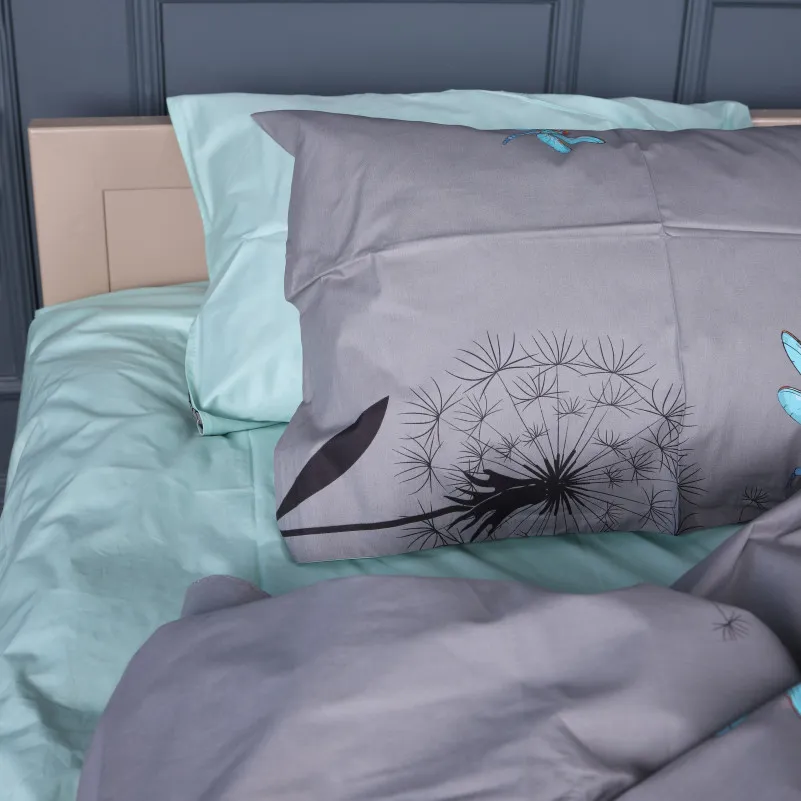 Пододеяльник Сатин 22-1462 Dandeline gray - 2