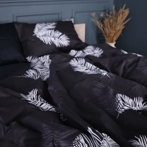 Наволочка Сатин 22-1457 Feather Luxe black