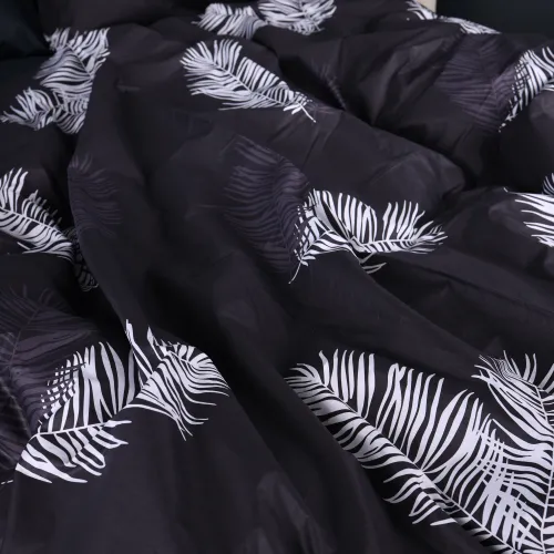 Пододеяльник Сатин 22-1457 Feather Luxe black - 5