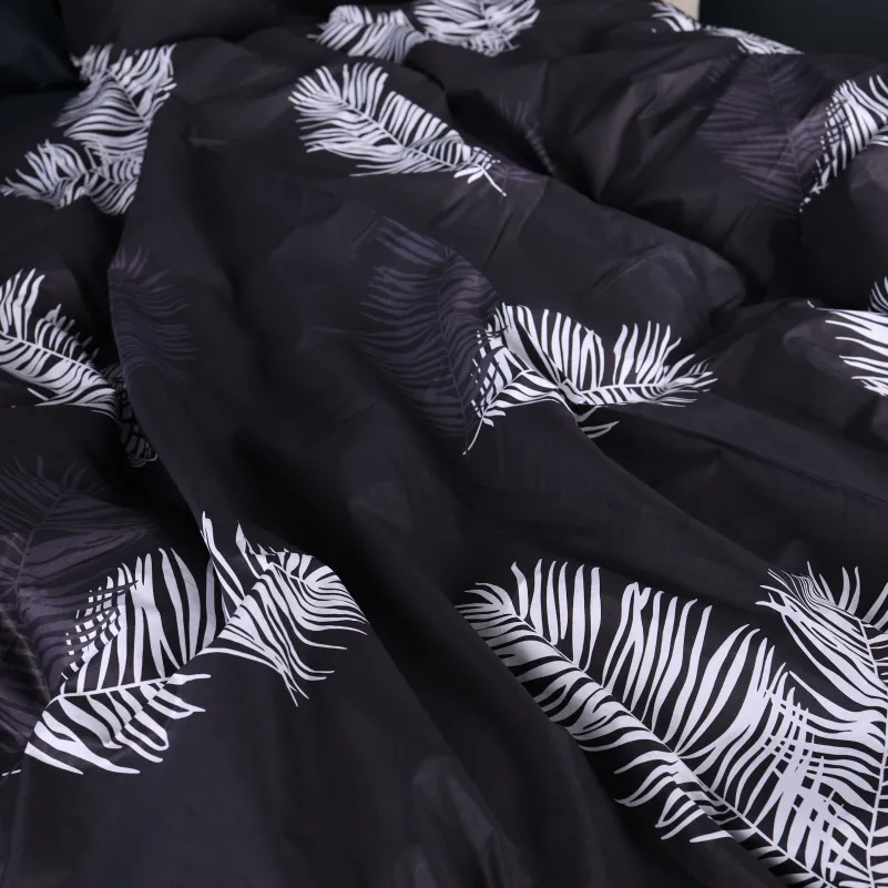 Пододеяльник Сатин 22-1457 Feather Luxe black - 4