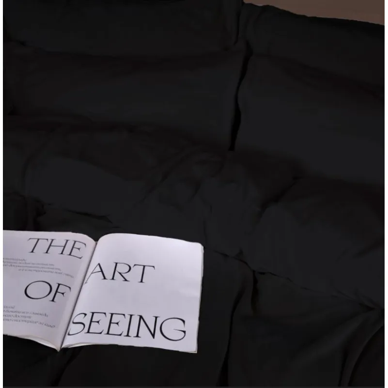 Простынь на резинке Велюр Winter Frost 28-0007 Black Velvet - высота 25 см (детские 10 см) - 3