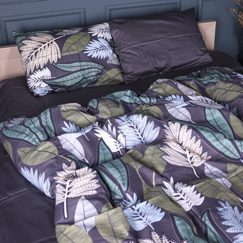 Наволочка Сатин 22-1446 Leaves - 1