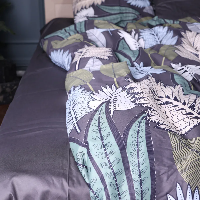 Наволочка Сатин 22-1446 Leaves - 4