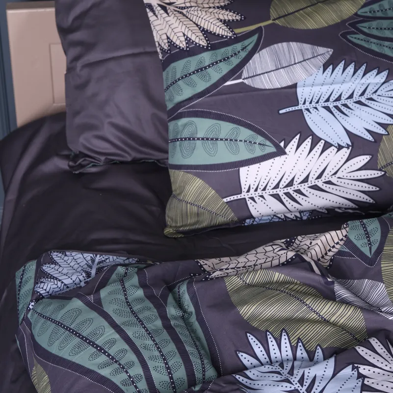 Наволочка Сатин 22-1446 Leaves - 7