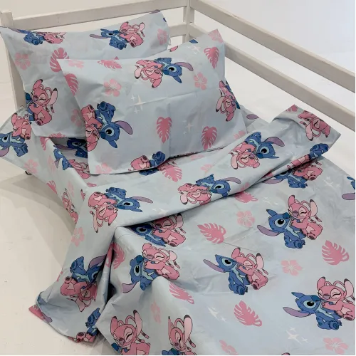 Наволочка Бязь Kids Time 17-0908 Cute Stitch Blue - 3