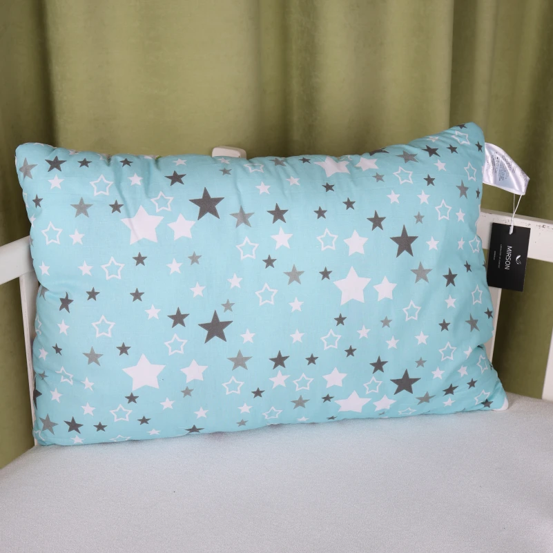 Подушка антиаллергенная №3800 Kids Time 18-0001 Hello Dino EcoSilk бязь (низкая) - 2