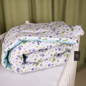 Ковдра антиалергенна №3800 Kids Time 18-0001 Hello Dino EcoSilk бязь (зимова)