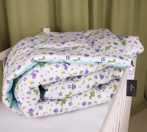 Одеяло антиалергенное №3800 Kids Time 18-0001 Hello Dino бязь (зимнее) - 2