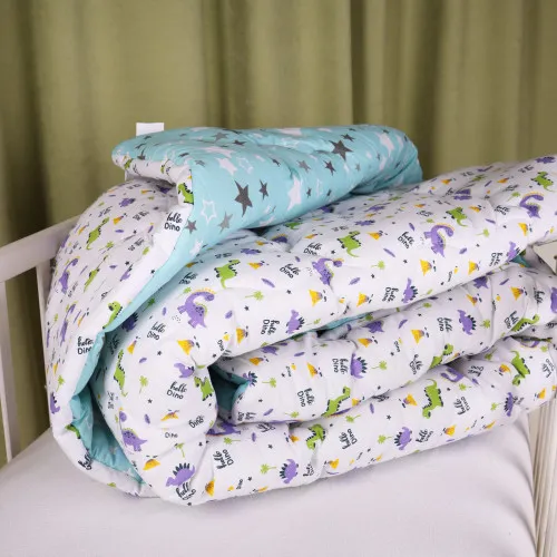 Ковдра антиалергенна №3800 Kids Time 18-0001 Hello Dino бязь (зимова)