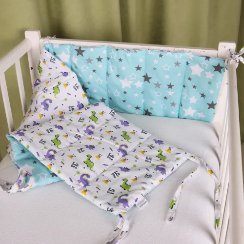 Борт в ліжечко Kids Time 18-0001 Hello Dino - 5