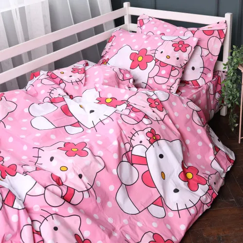 Пододеяльник Бязь 17-0864 Hello Kitty Pink - 2