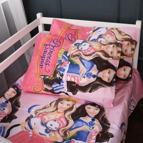 Комплект постільної білизни Бязь Kids Time 17-0863 Barbie Princess - 2