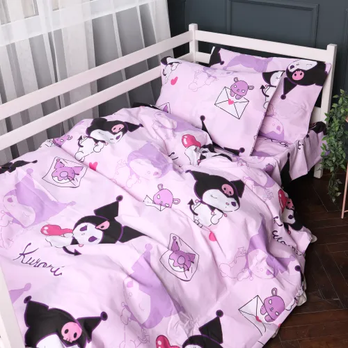 Комплект постільної білизни Бязь Kids Time 17-0869 Lovely Kuromi - 4