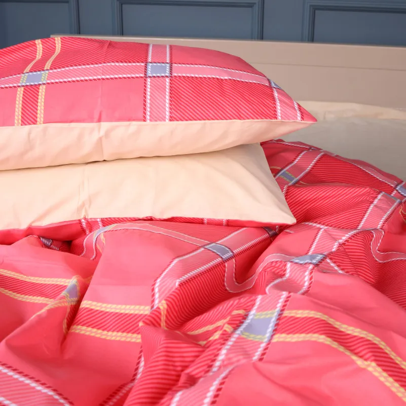 Пододеяльник 17-0765 Checkered red - 3