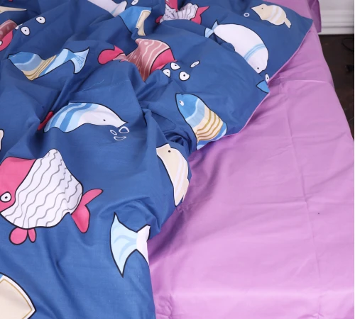 Простирадло MirSon Ranforce Elite 17-0466 Fish are fabulous - 2