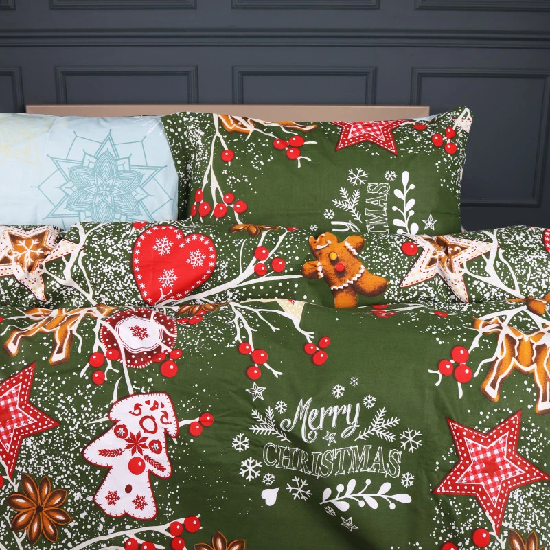 Простирадло Ranforce Elite 17-0881 Holiday Star green - 2