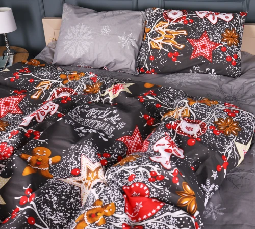 Наволочка Бязь 17-0880 Holiday Star gray - 2