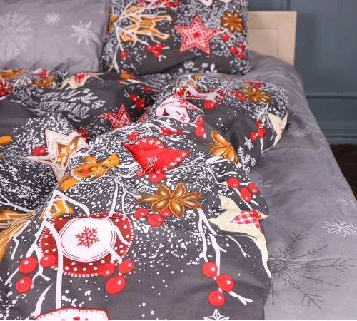 Простирадло Ranforce Elite 17-0880 Holiday Star gray