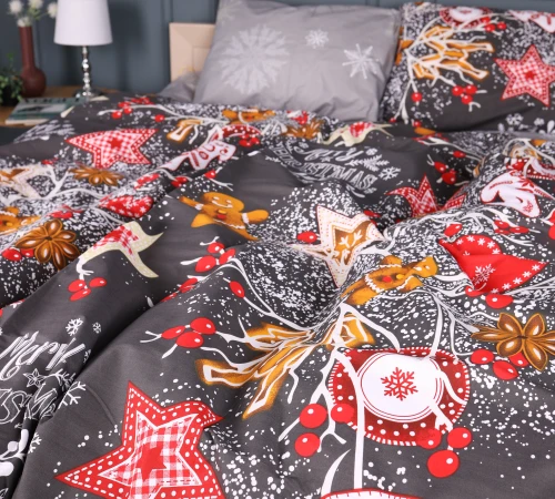 Підковдра Бязь 17-0880 Holiday Star gray - 2