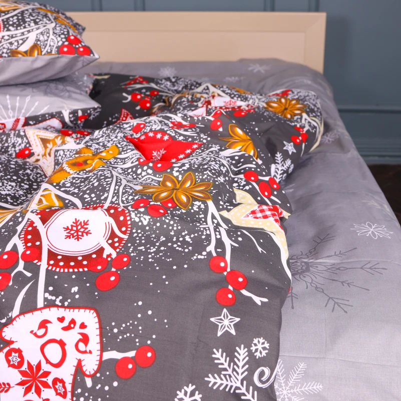 Підковдра Бязь 17-0880 Holiday Star gray - 3