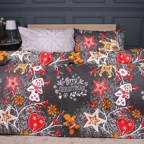 Пододеяльник Ranforce Elite 17-0880 Holiday Star gray - 2