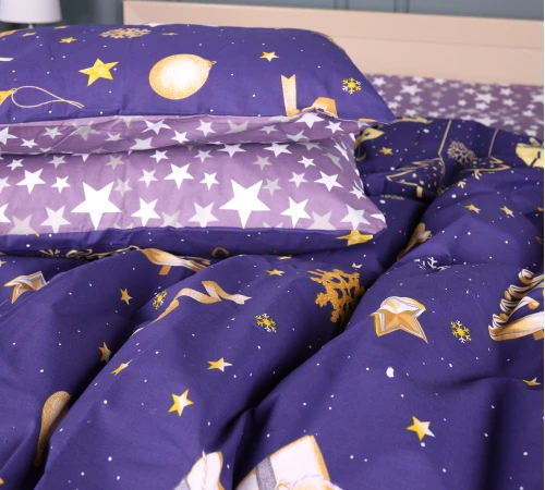 Комплект постільної білизни Бязь 17-0877 Midnight Christmas - 2