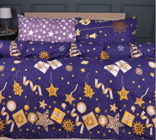 Простирадло Ranforce Elite 17-0877 Midnight Christmas - 2