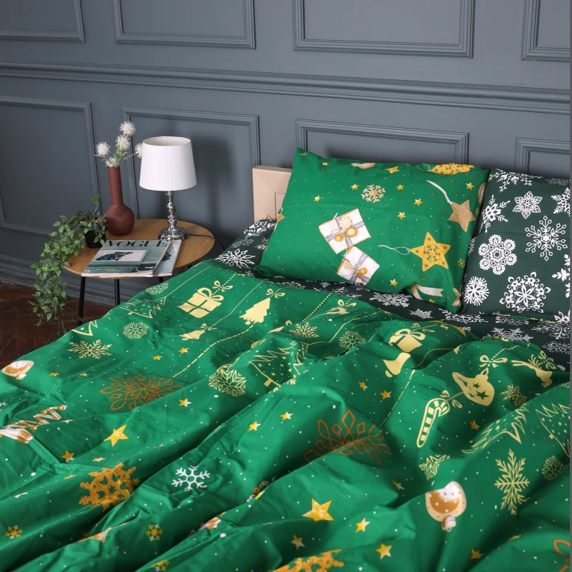 Комплект постільної білизни Бязь 17-0876 Emerald Magic - 2